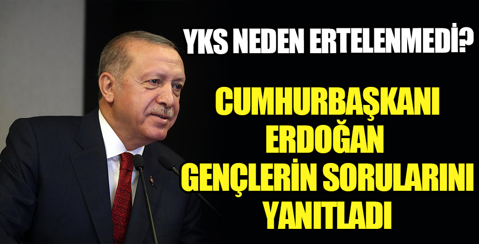 Cumhurbaşkanı Erdoğan gençlerin sorularını cevaplıyor