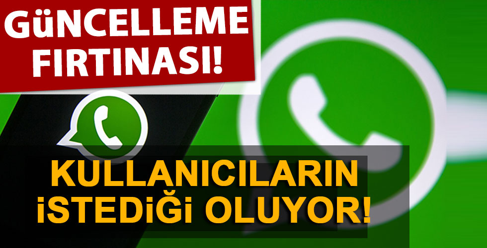 Whatsapp'a güncelleme fırtınası!
