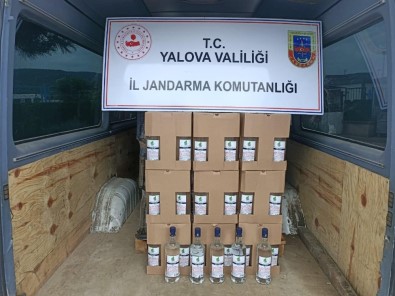Yalova'da Bin 500 Litre Kaçak Etil Alkol Ele Geçirildi