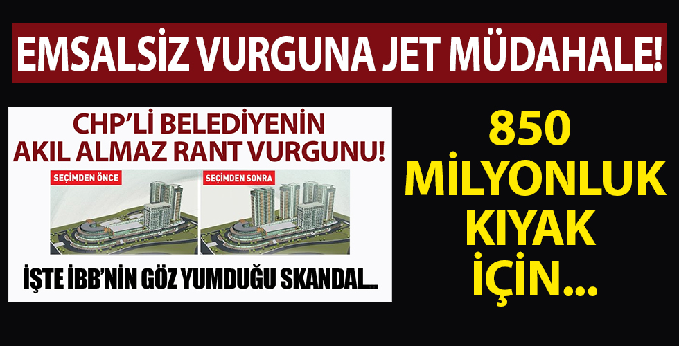 850 milyon liralık rant için suç duyurusu