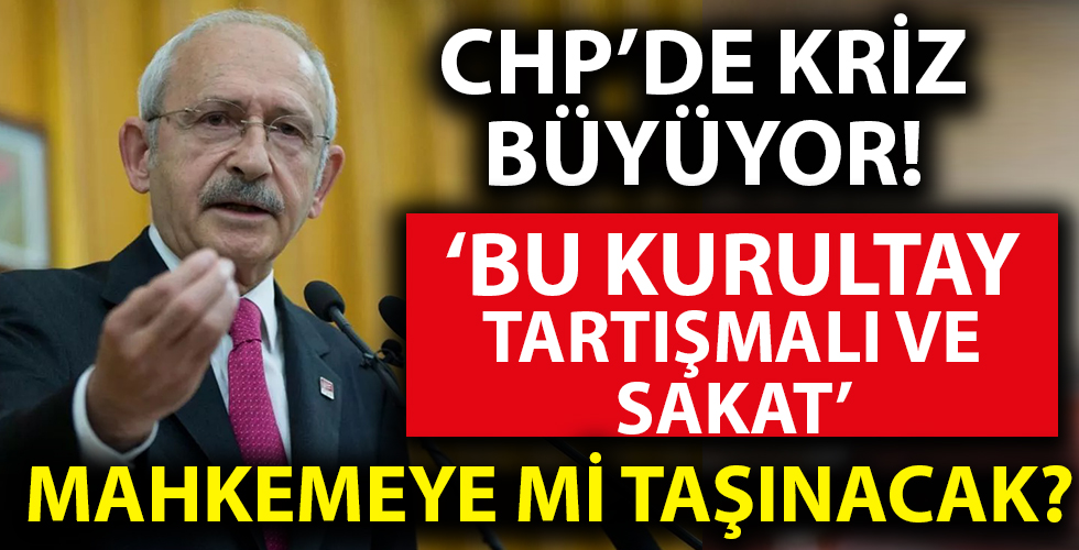CHP'de kurultay öncesi büyük kriz