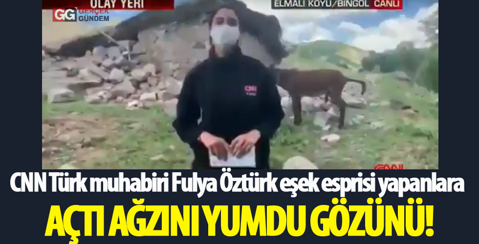 CNN Türk muhabiri Fulya Öztürk eşek esprilerine isyan etti
