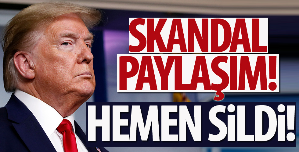 Trump'tan 'ırkçı' paylaşım