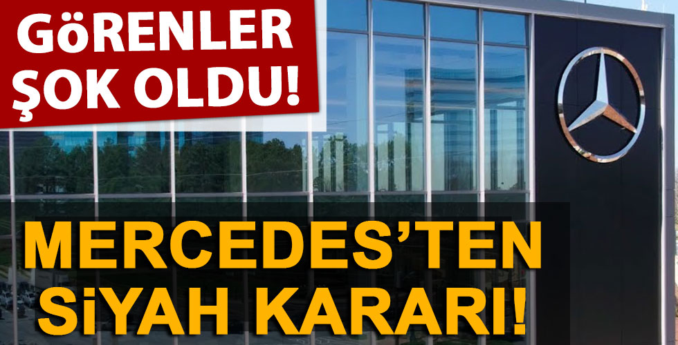 Mercedes'ten 'Siyah' sürprizi!