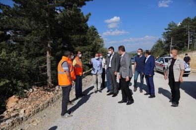 Vali Çelik, Alıncık-Işıklar Grup Köy Yolunda İncelemelerde Bulundu