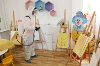 Atakum Belediyesi Kreş Ve Anaokullarını Dezenfekte Etti