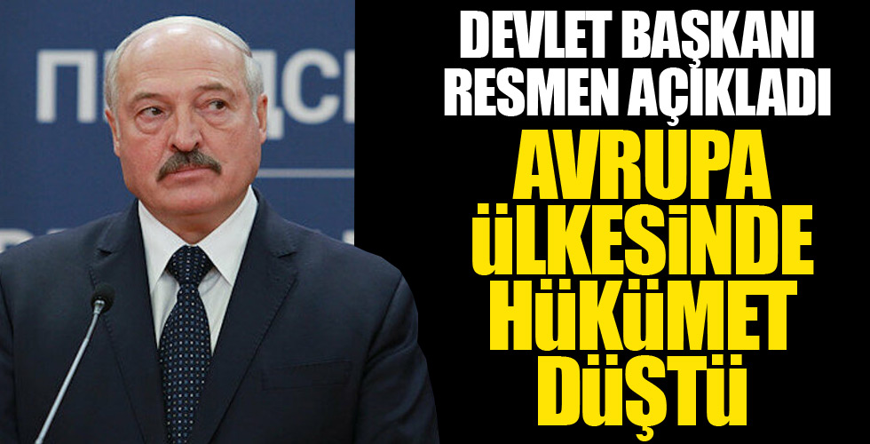 Avrupa ülkesinde hükümet resmen düştü!