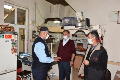 İnönü'de Zabıta Ekipleri Kahvehane, Çay Bahçesi Ve Lokantaları Denetledi