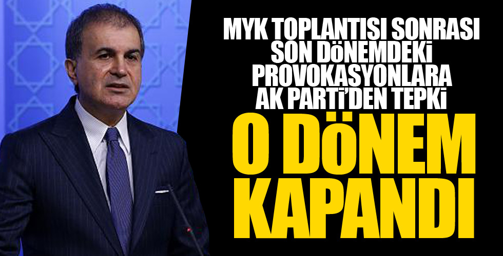 Ömer Çelik'ten önemli açıklamalar!