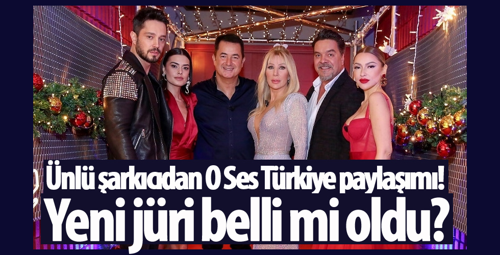Ünlü şarkıcıdan O Ses Türkiye paylaşımı! Yeni jüri belli mi oldu?