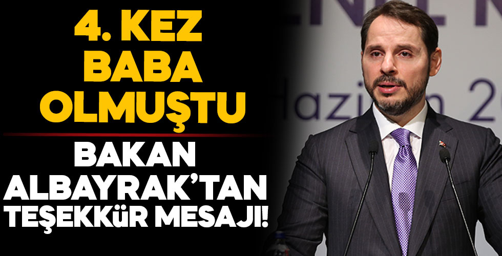 Bakan Albayrak'tan teşekkür mesajı!