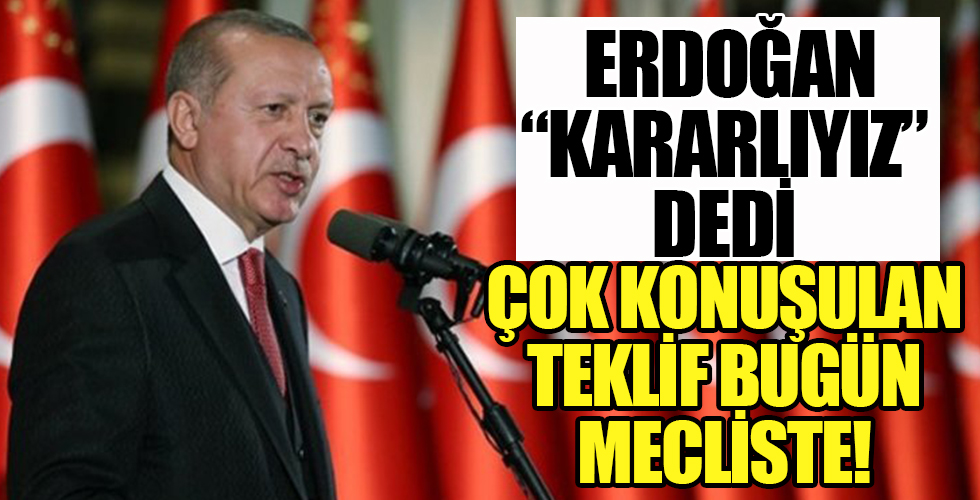 Başkan Erdoğan açıkladı: Çoklu baro teklifi bugün Meclis’te!