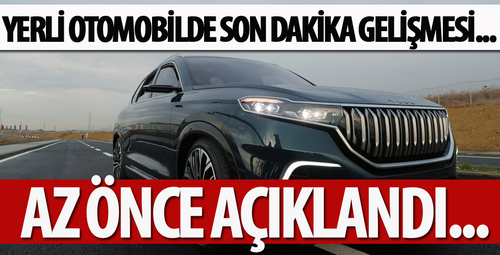 Yerli otomobilde yeni gelişme