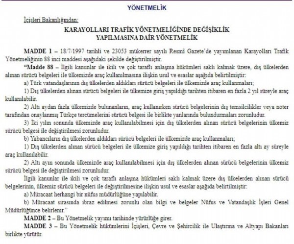 Resmi Gazete'de yayımlandı! Ehliyetlerle ilgili önemli karar