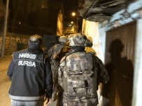 Bursa'da Dron Destekli 2 Bin 500 Polisle Şehit Erman Özcan Operasyonu