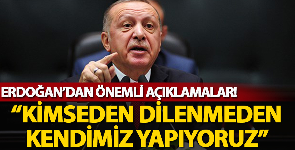 Cumhurbaşkanı Erdoğan, Millet Bahçeleri'nin açılış töreninde konuştu