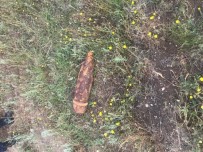 Koyunları Otlatırken Patlamamış Top Mermisi Buldu