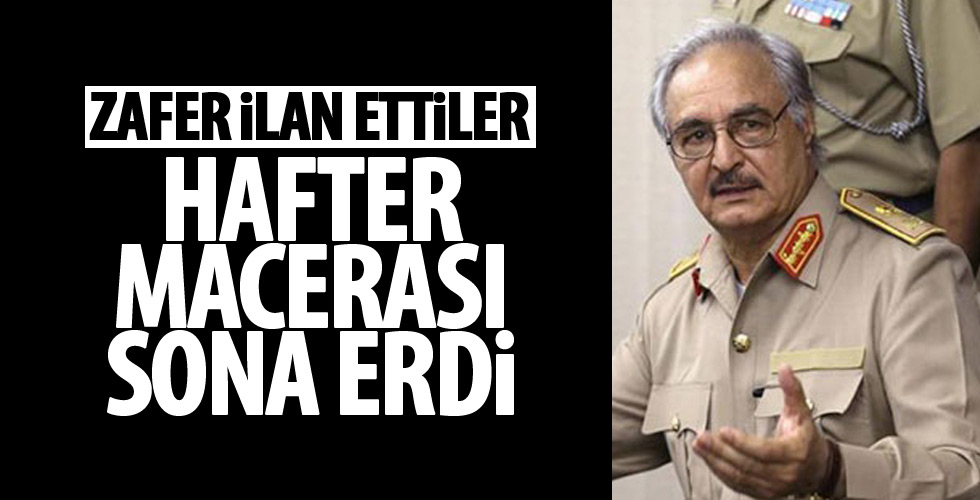 'Hafter'in macerası resmen sona erdi'