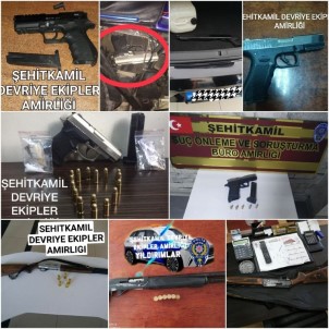 Gaziantep'te Çok Sayıda Tabanca, Tüfek Ve Fişek Ele Geçirildi