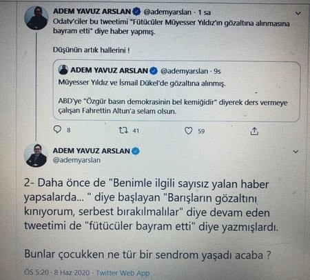 FETÖ firarileri ODA TV’ye sahip çıktı