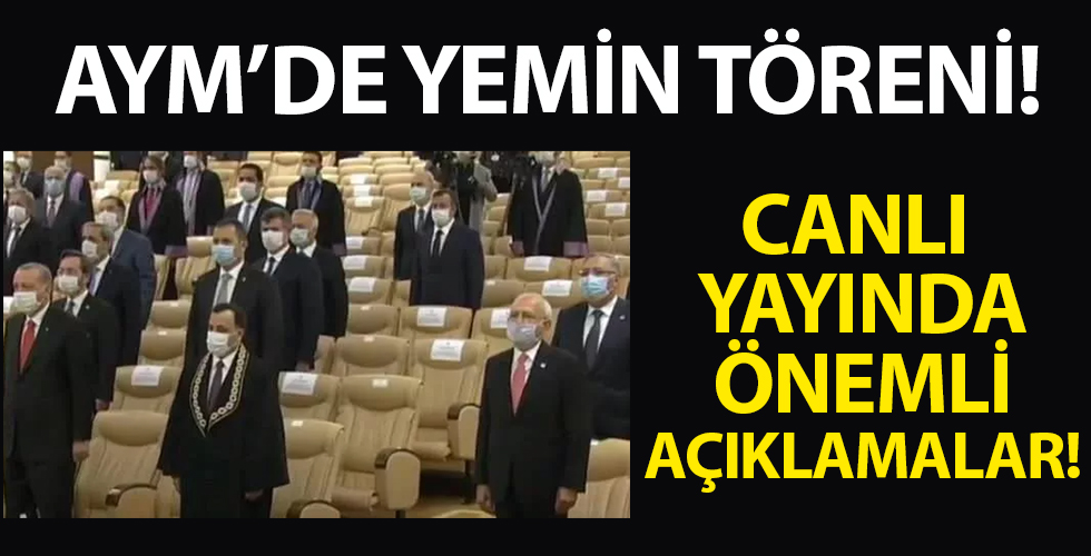 Başkan Erdoğan, AYM'nin yeni üyesi Basri Bağcı'nın yemin törenine katıldı