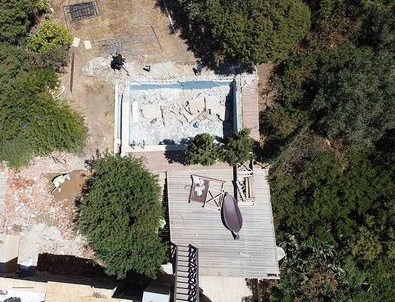 Firari vatan haini Can Dündar'ın kaçak villasının yıkımında 6. güne girildi