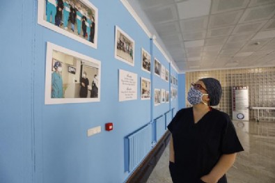 O fotoğraflar hastane duvarlarında!