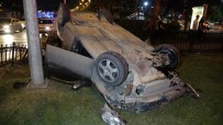 Samsun'da Otomobil Takla Attı