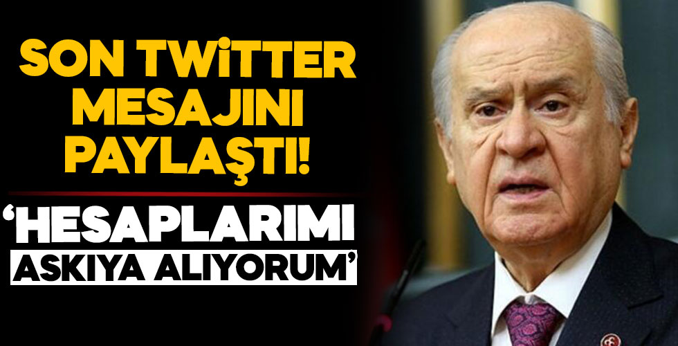 Devlet Bahçeli'den sosyal medya açıklaması!