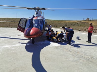 Kalça Kemiği Kırılan Vatandaşın İmdadına Hava Ambulansı Yetişti