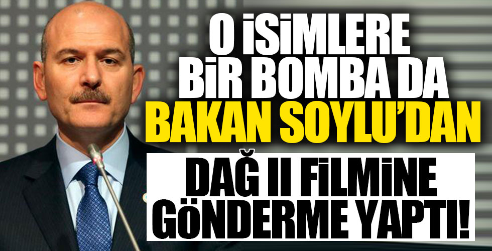 Süleyman Soylu'dan bomba paylaşım!