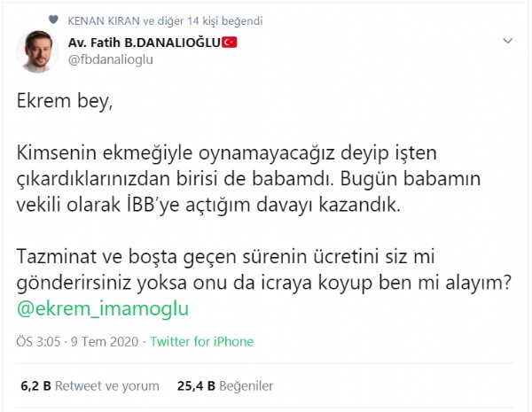 Avukatın İmamoğlu'na çağrısı sosyal medyayı salladı!