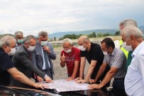 Kaymakam Pişkin, Karayolları 15. Bölge Müdürü Oğuzhan İle İncelemelerde Bulundu