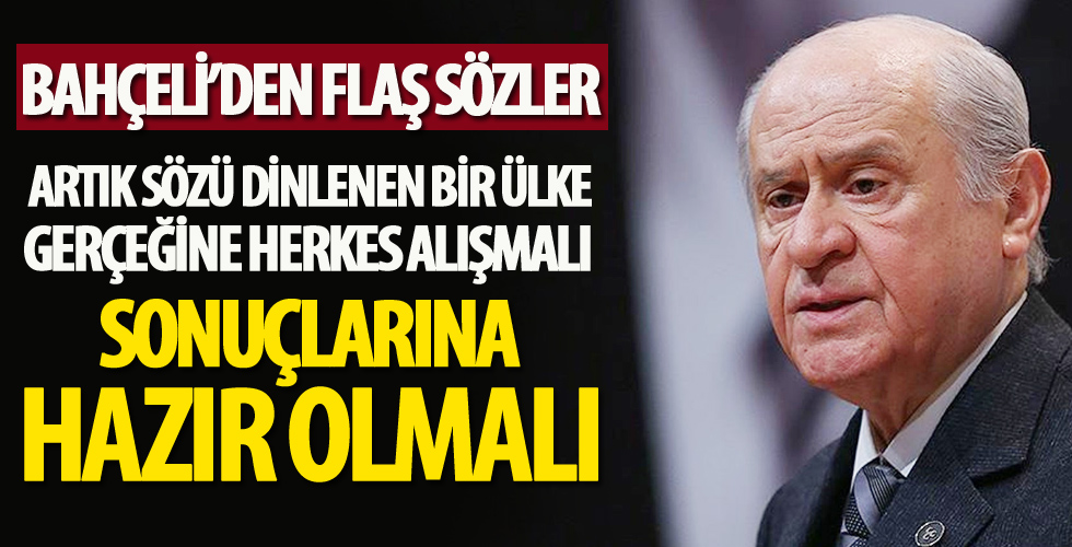Devlet Bahçeli'den son dakika açıklaması