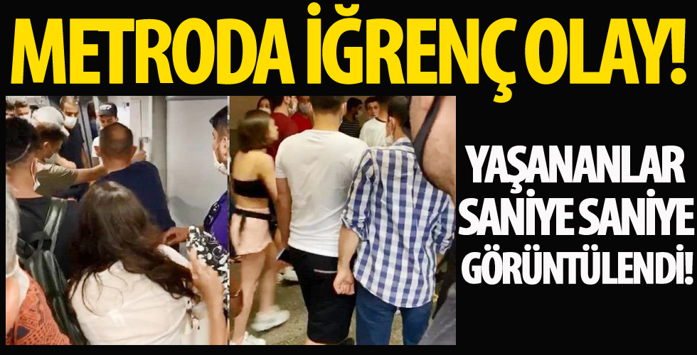 Metroda tacize uğrayan genç kadın sinir krizi geçirdi