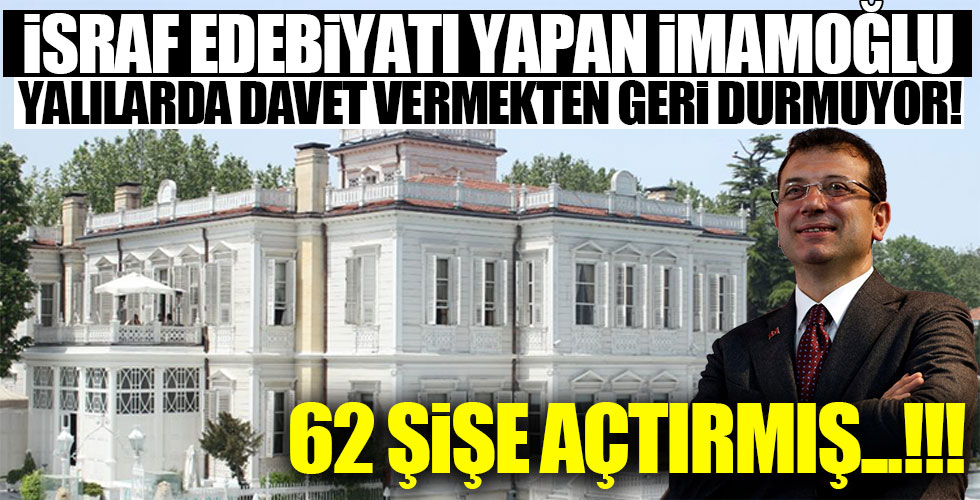 İmamoğlu davet verip sebille içki dağıtmış!
