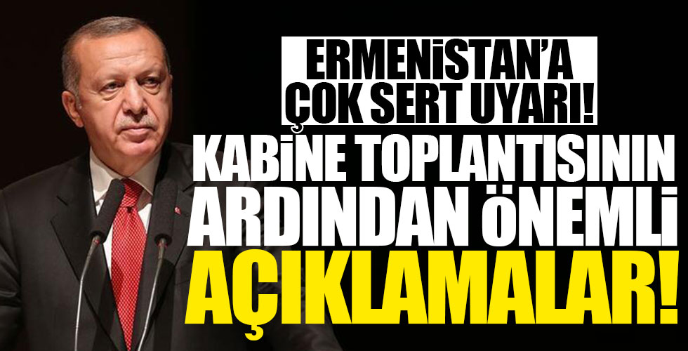 Cumhurbaşkanı Erdoğan'dan önemli açıklamalar!