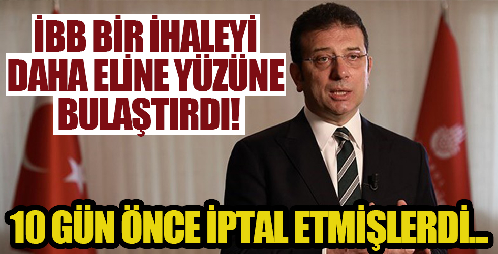 İBB, çalışanların promosyon ihalesini ağzına yüzüne bulaştırdı!