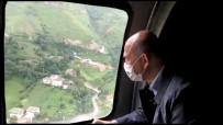 İçişleri Bakanı Soylu, Afet Bölgelerini Havadan İnceledi Haberi