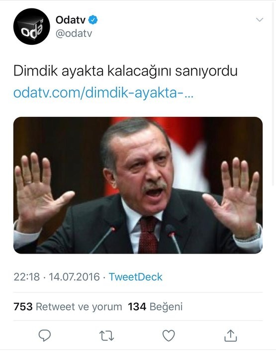 ODATV 15 Temmuz’dan haberdar mıydı? İhanet gibi satırlar