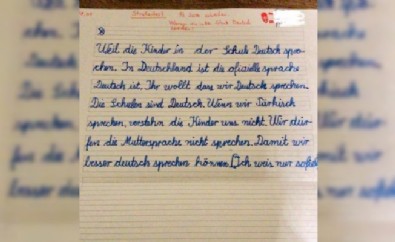 Almanya'da öğrenci, teneffüste Türkçe konuştu: Ceza yedi
