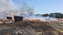 İzmir'de Korkutan Otluk Alan Yangını Haberi