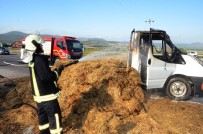 Saman Yüklü Kamyonet Alev Alev Yandı Haberi