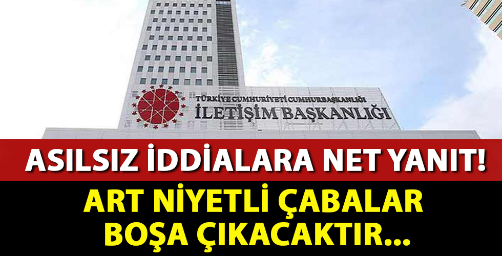 İletişim Başkanlığından dezenformasyon içerikli haberlerle ilgili açıklama!