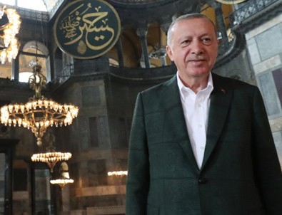 Başkan Erdoğan Ayasofya'da