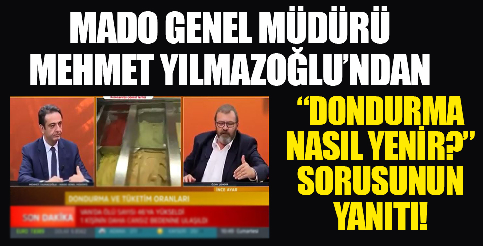 MADO Genel Müdürü Mehmet Yılmazoğlu'ndan dondurma tüyoları