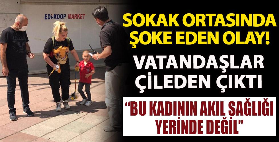 Sokak ortasında şoke eden olay!