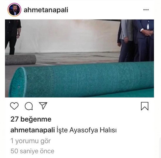 Ayasofya'nın halıları ne zaman serilecek?
