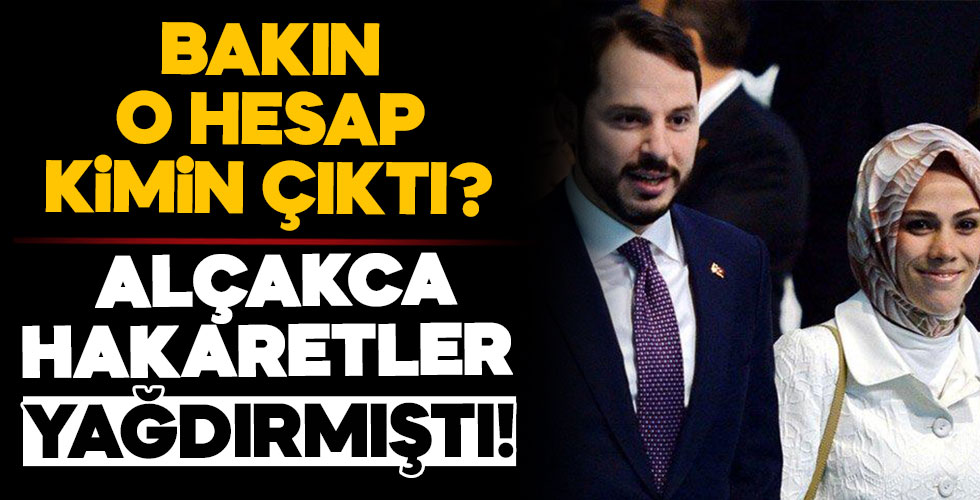 Bakın o hesap kimin çıktı!