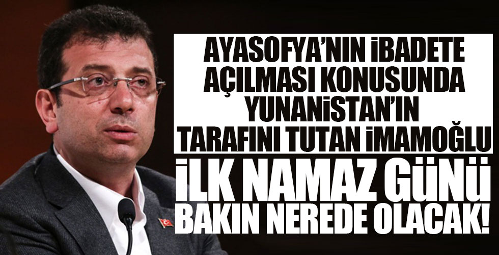 Ayasofya'da ilk cuma namazı kılınacağı zaman bakın nereye gidiyor!